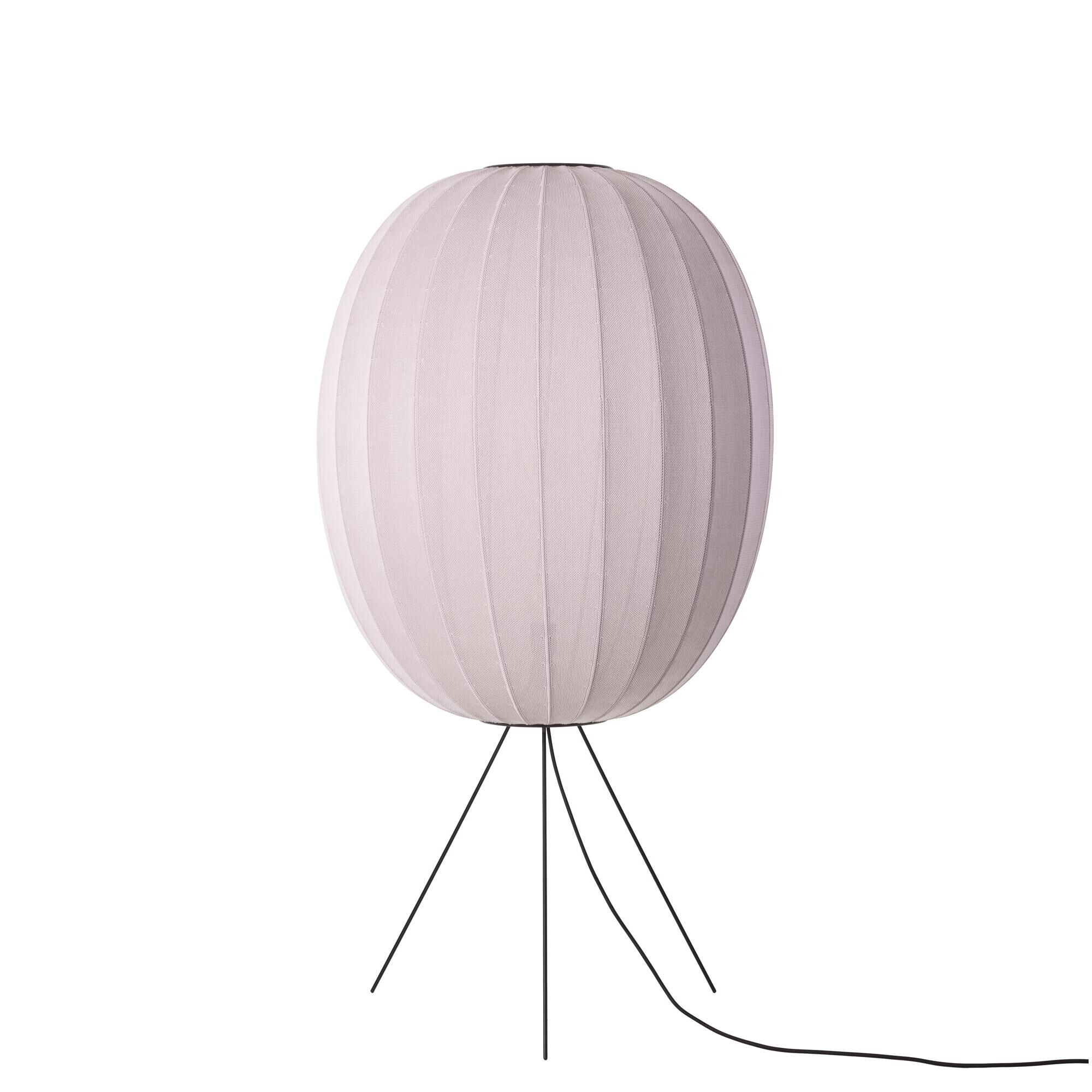 Knit-Wit Round Gulvlampe Ø65 Medium Lyserød