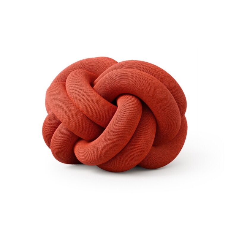 Knot Pude Orange Rød