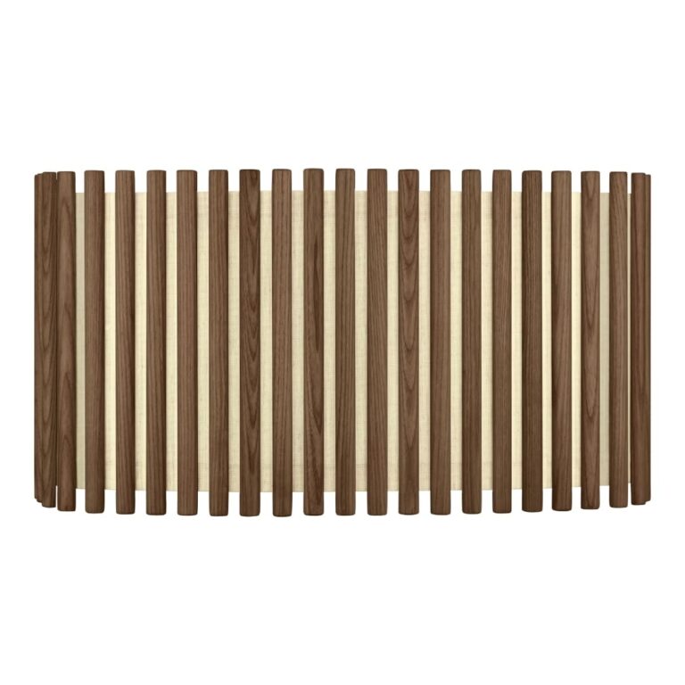 Komorebi Large Rektangulær Lampeskærm Dark Oak - Umage