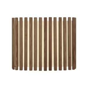 Komorebi Medium Rektangulær Lampeskærm Dark Oak - Umage