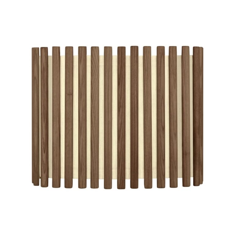 Komorebi Medium Rektangulær Lampeskærm Dark Oak - Umage