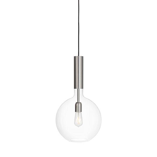 Konsthantverk Rosdala Lille Pendel - Klart Glas & Råjern