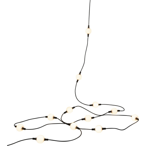 Konstmide udendørs lyskæde, 20 lys, forlængersæt