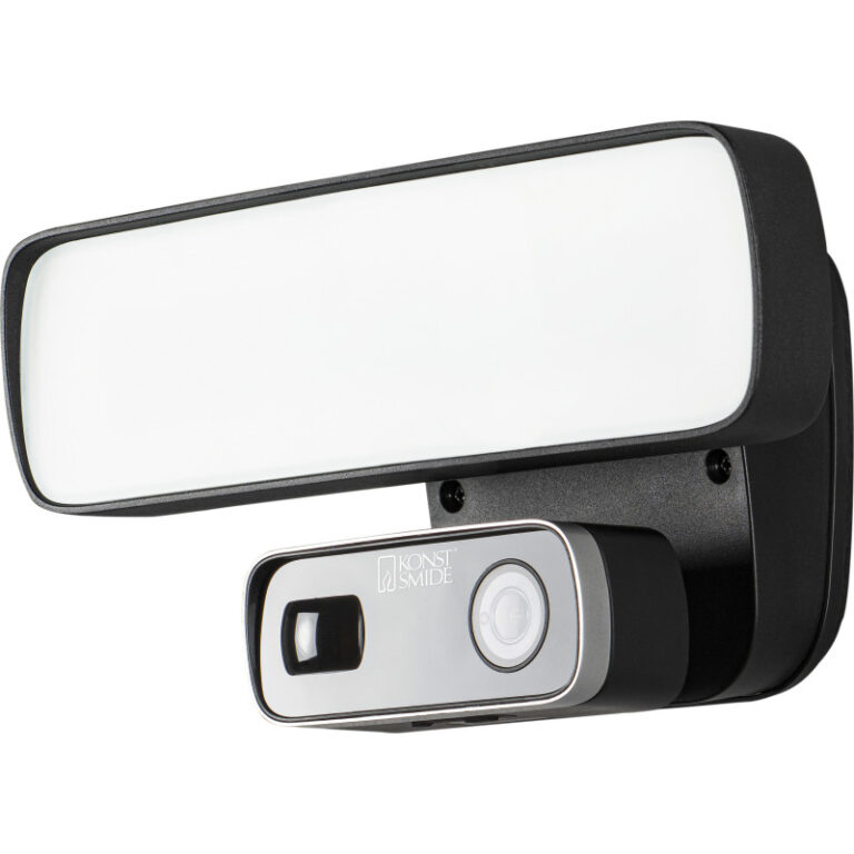 Konstsmide Smartlight udendørs væglampe med kamera, 18W