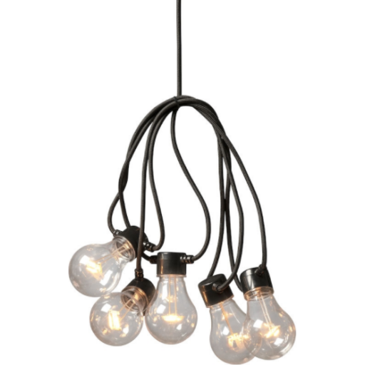 Konstsmide lyskæde, 10 ravfarvede pærer