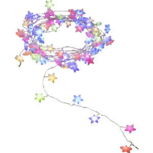 Konstsmide lyskæde, stjerner, 90 farvede lys