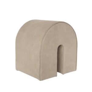 Kristina Dam Studio Curved Pouf Lys Brun