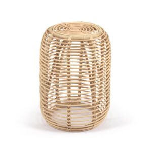 LAFORMA Kohana sidebord, rund - natur rattan (Ø46)