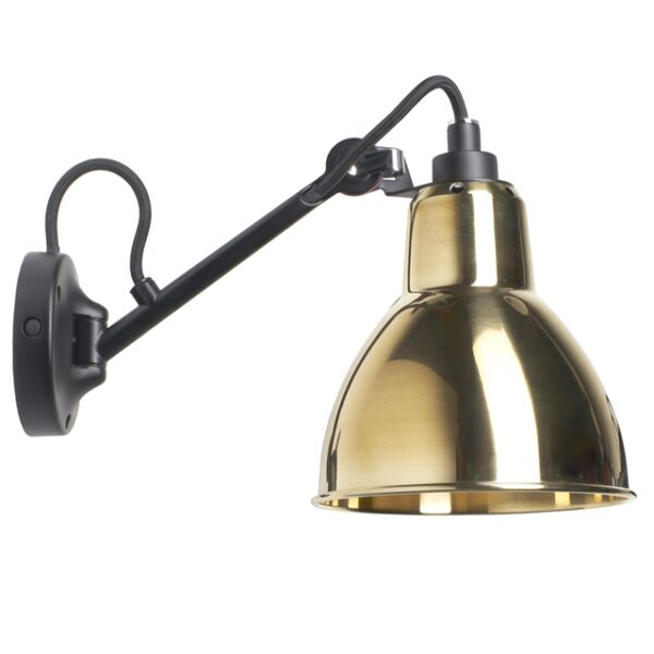 Lampe Gras N104 Væglampe Sort/Messing – DCWéditions