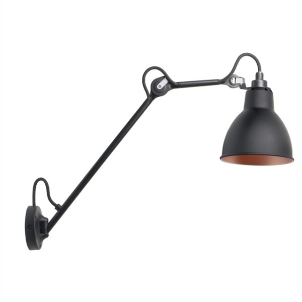 Lampe Gras N122 Væglampe Sort/Sort/Kobber – DCWéditions