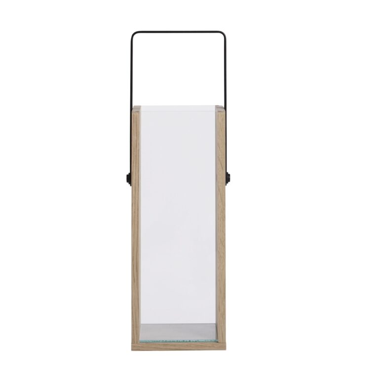 Lanterne Firkantet Høj Glas/Metal