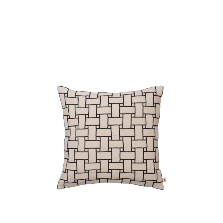 Lattice Pude Off White/Sort