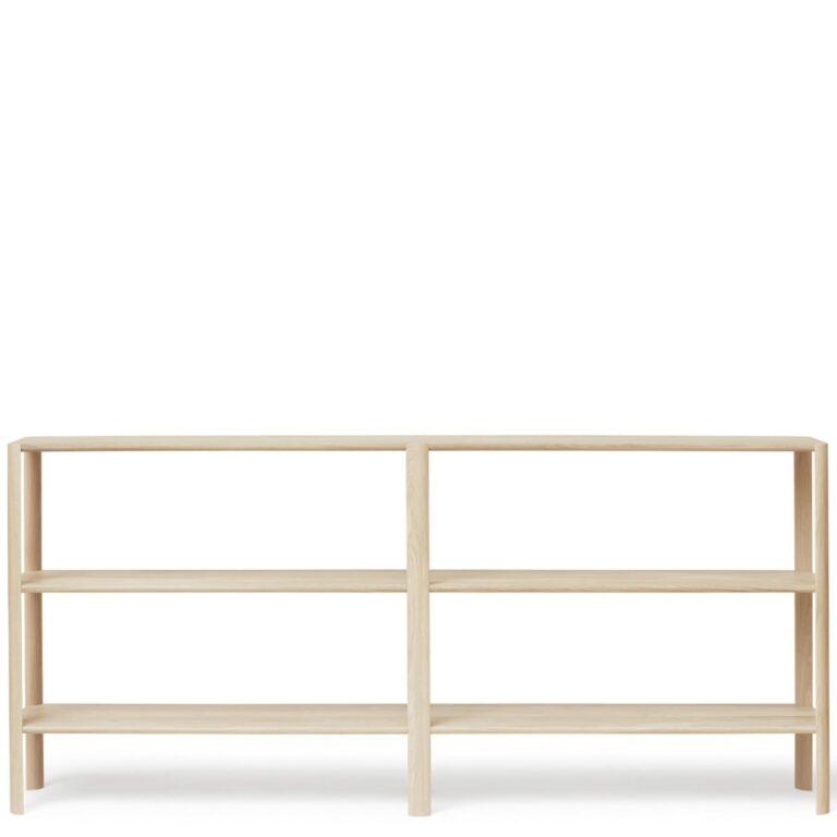Leaf Reol 2x3 Hvidolieret Eg