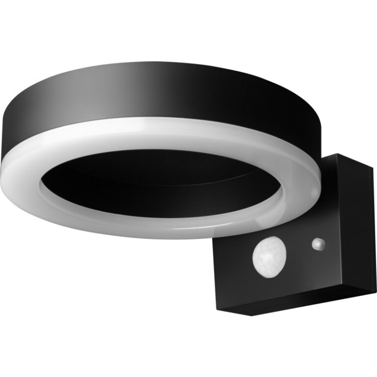 Ledvance Endura Style solcelle væglampe med sensor, sort