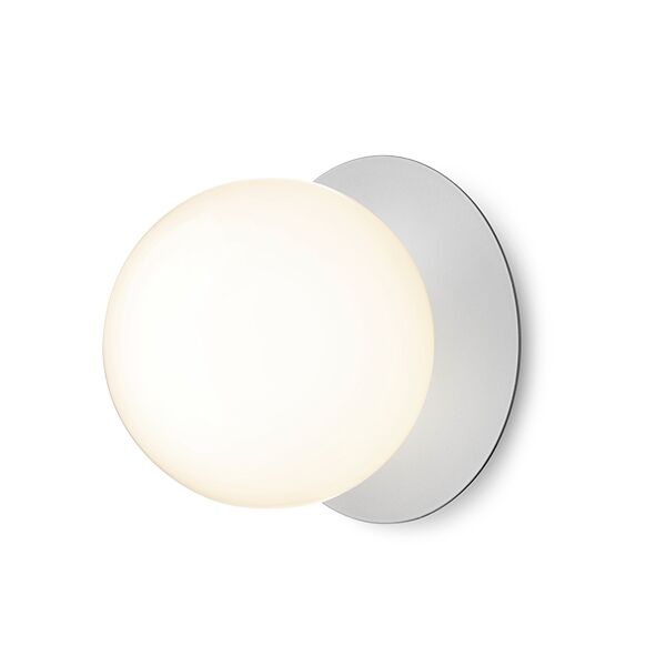Liila 1 Væg/Loftlampe Sølv & Opal Glas Stor