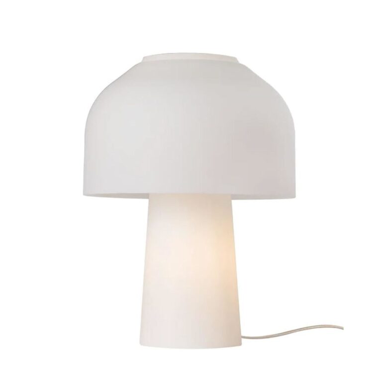 Lilly Bordlampe Frostet Hvid