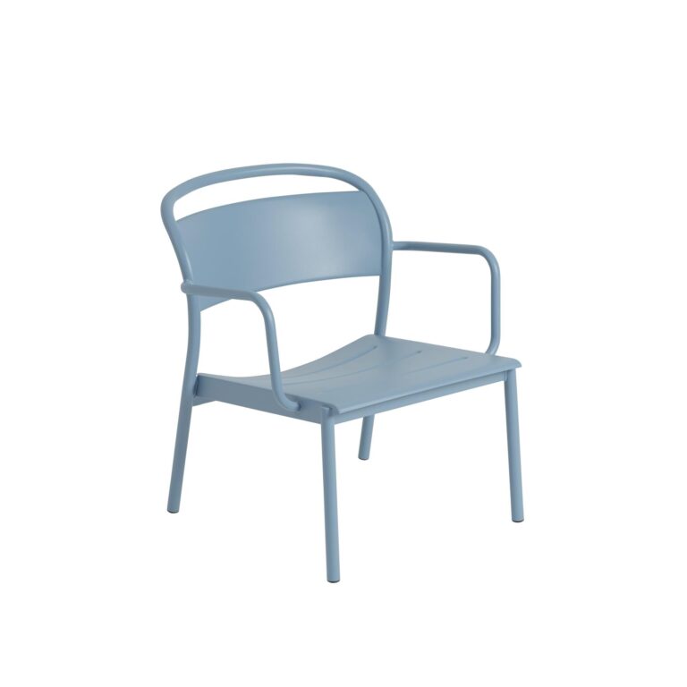 Linear Steel Lænestol Pale Blue