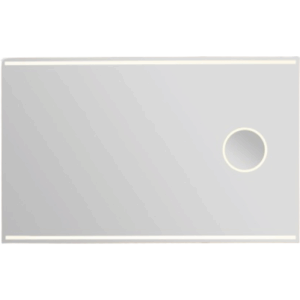 Loevschall Focus spejl med lys, 120x75 cm