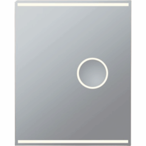 Loevschall Focus spejl med lys, 60x75 cm