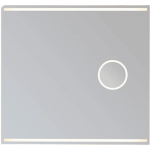 Loevschall Focus spejl med lys, 80x75 cm