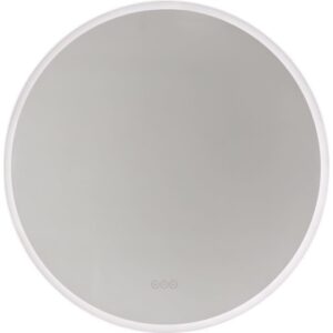 Loevschall Johannesburg spejl med lys, Ø80 cm