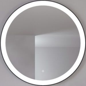 Loevschall Libra spejl med lys, Ø100 cm