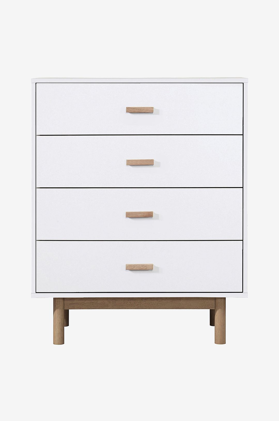 Loft24 - Kommode 4 skuffer Melanie - Hvid - Kommoder - - Homeroom