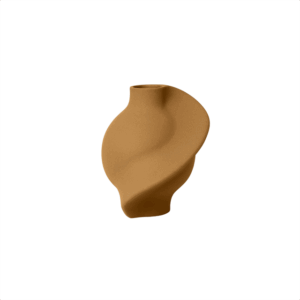 Louise Roe Ceramic Pirout 01 Vase Sanded Ocker