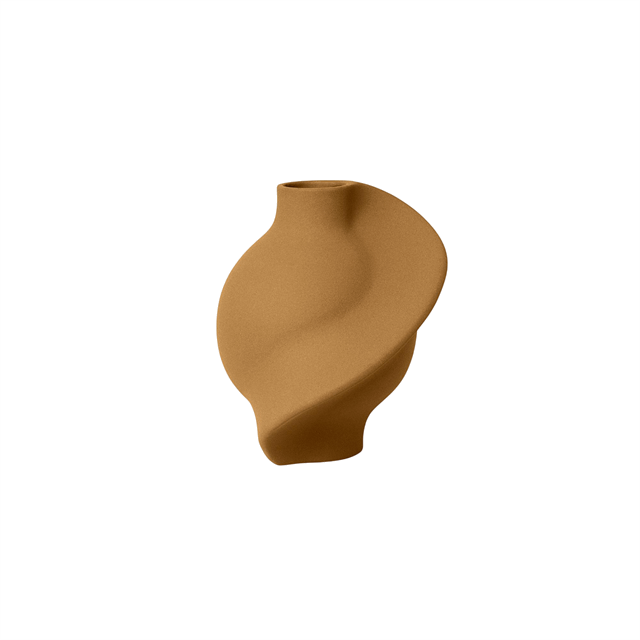 Louise Roe Ceramic Pirout 01 Vase Sanded Ocker