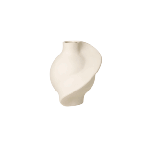 Louise Roe Ceramic Pirout 01 Vase Sanded Raw White
