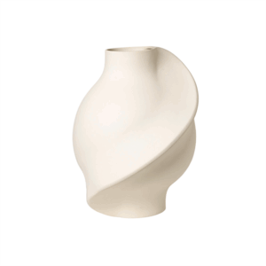 Louise Roe Ceramic Pirout 02 Vase Sanded Raw White