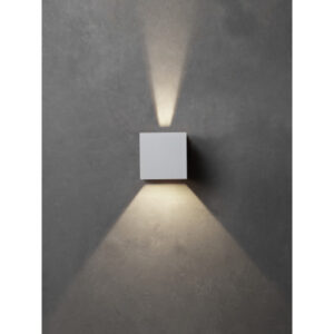 Lumenlight Toscana udendørs væglampe, 2x10W, hvid