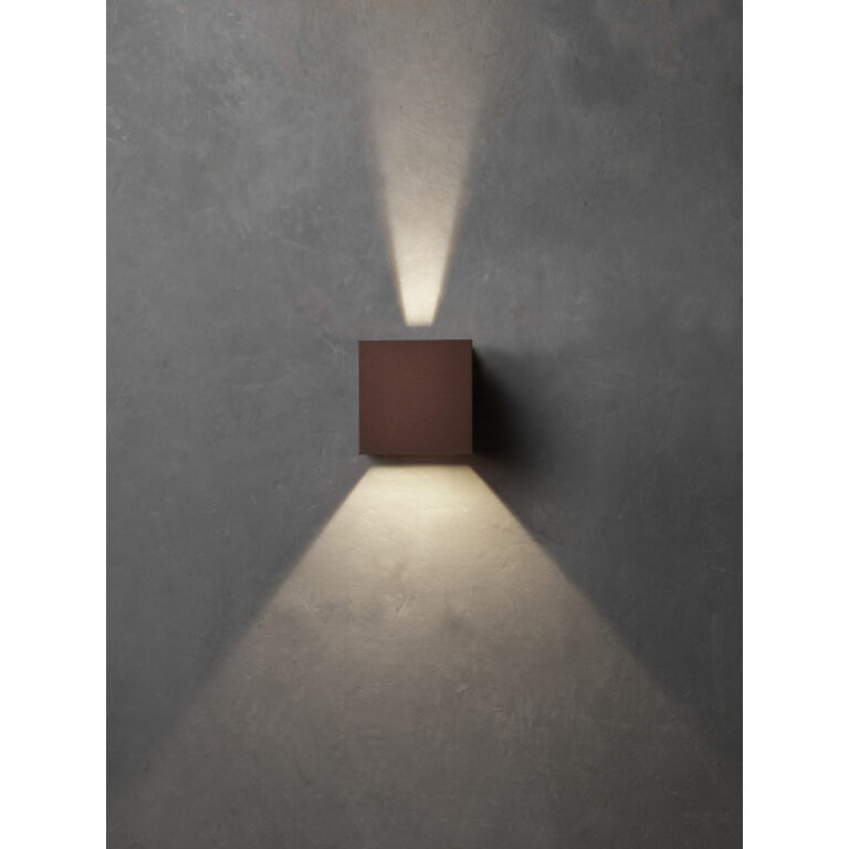 Lumenlight Toscana udendørs væglampe, 2x10W, kobber