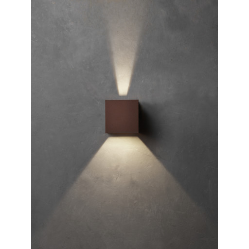 Lumenlight Toscana udendørs væglampe, 2x10W, kobber