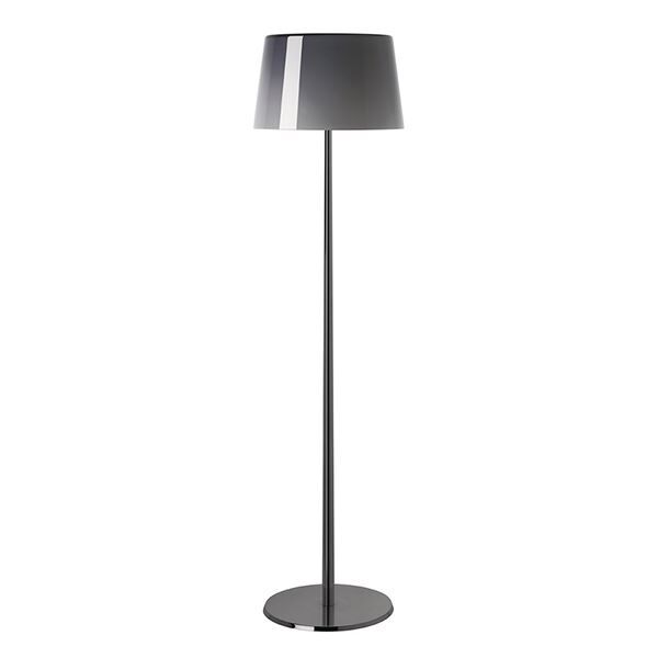 Lumiere Xxl Gulvlampe Krom & Grå med Lysdæmper