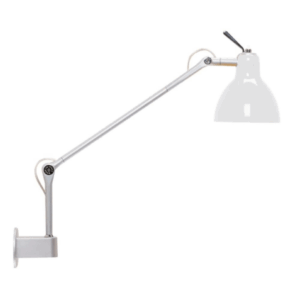 Luxy W1 Væglampe Alu/Blank Hvid Skærm - Rotaliana