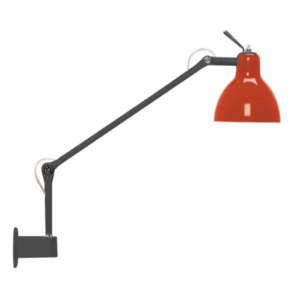 Luxy W1 Væglampe Mat Sort/Blank Rød Skærm - Rotaliana