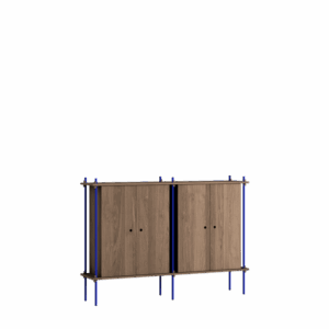 MOEBE S.115.2.E.SO Reol System Røget Eg/Deep Blue