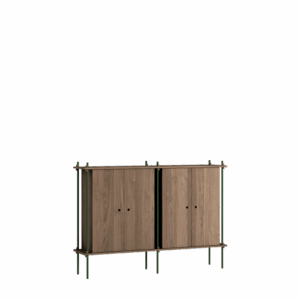 MOEBE S.115.2.E.SO Reol System Røget Eg/Pine Green