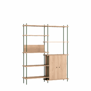 MOEBE S.200.2.I.OA Reol System Eg/Pine Green