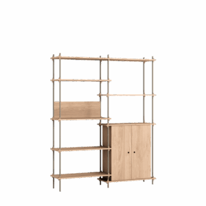 MOEBE S.200.2.I.OA Reol System Eg/Warm Grey