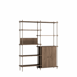 MOEBE S.200.2.I.SO Reol System Røget Eg/Warm Grey