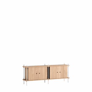 MOEBE S.65.2.D.OA Reol System Eg/Hvid