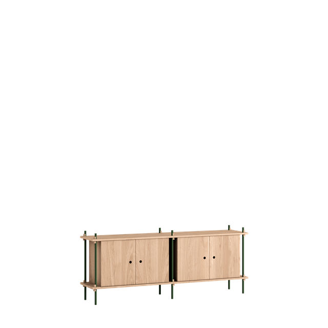 MOEBE S.65.2.D.OA Reol System Eg/Pine Green