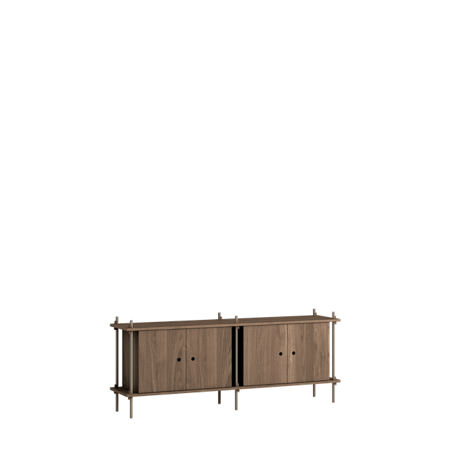 MOEBE S.65.2.D.SO Reol System Røget Eg/Warm Grey