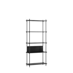 MOEBE Shelving Classic Reol Høj Sort/Sort