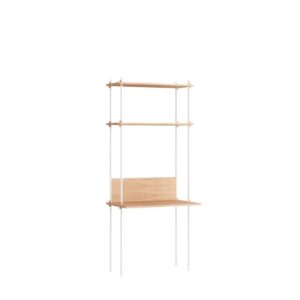 MOEBE Shelving Workspace Reol Single Eg/Hvid