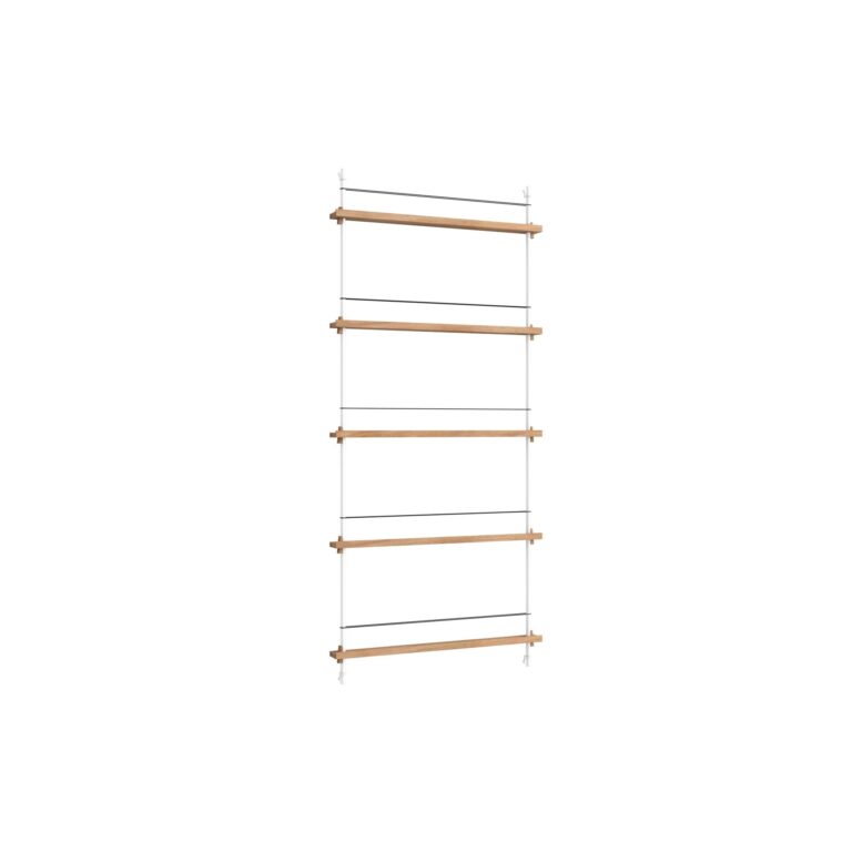 Magazine Shelving Reol Høj Eg/Hvid