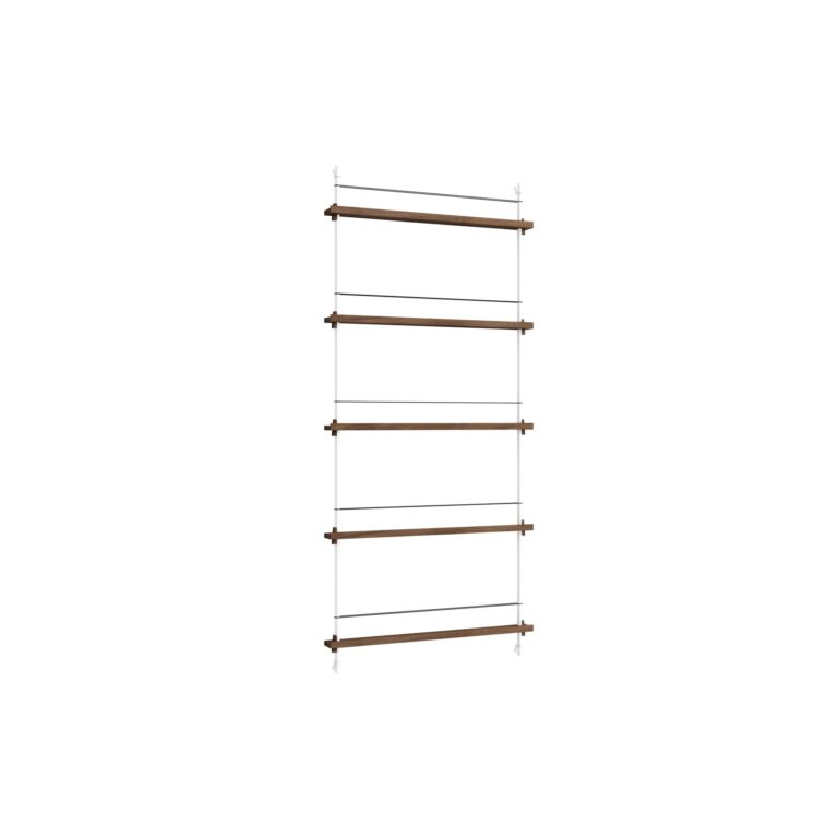 Magazine Shelving Reol Høj Røget Eg/Hvid
