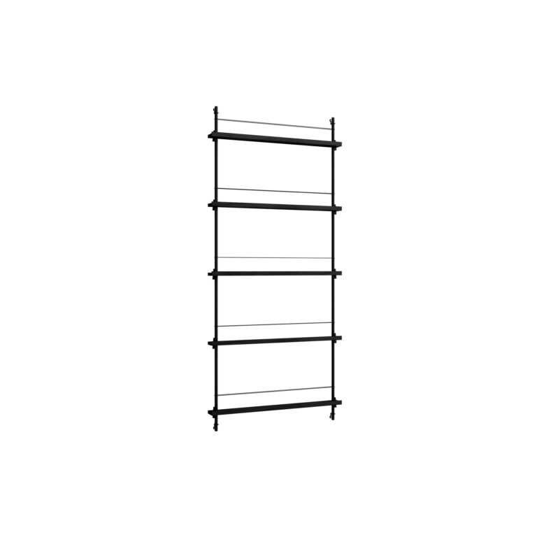 Magazine Shelving Reol Høj Sort